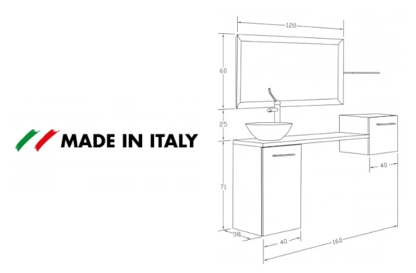 misure mobile cabina estetica Grazie